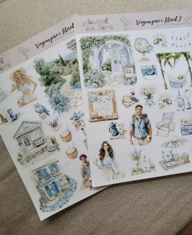 Cartelas Viagem para o Litoral